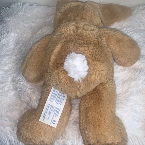 BAB Brown Tan Pink Lop Eared Bunny Rabbit Plush Soft Stuffed Animal - Picture 3 of 4